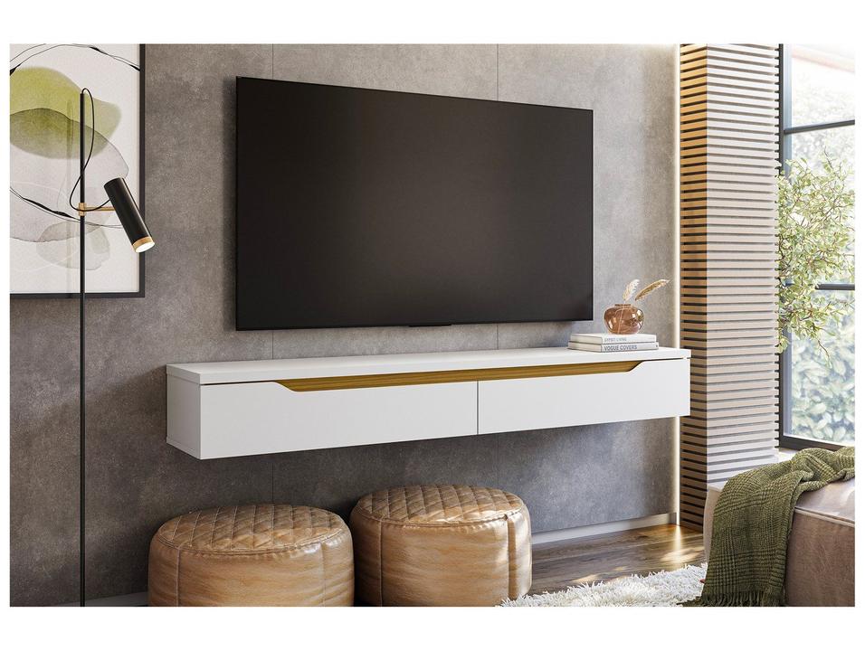 Rack para TV Até 55" Suspenso 2 Portas Olivar Móveis Uno