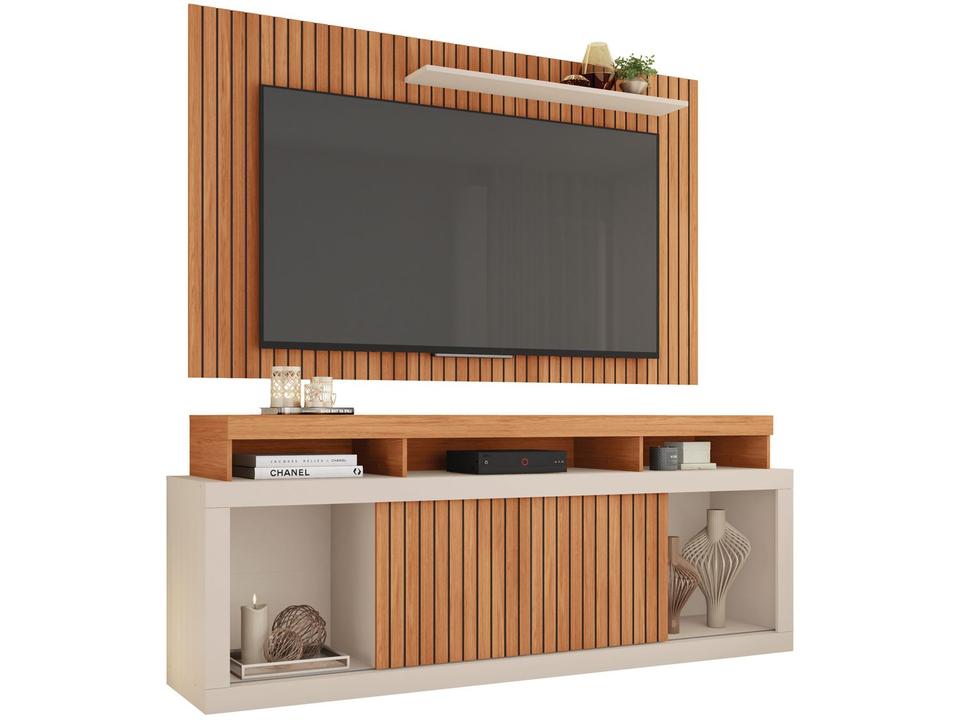 Rack para TV até 60” com Painel 2 Portas Caemmun New Oscar - 5