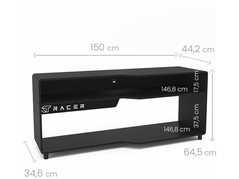 Rack para TV até 60” XT Racer Max Air Preto e Branc - 4