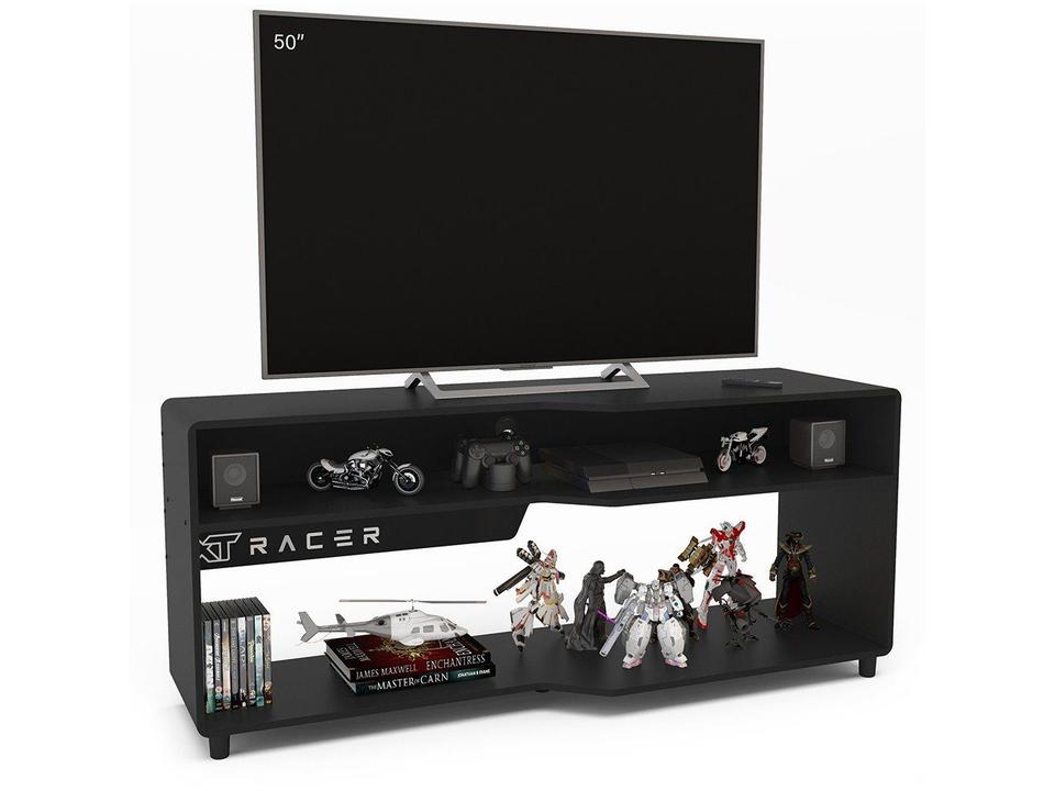 Rack para TV até 60” XT Racer Max Air Preto e Branc - 2