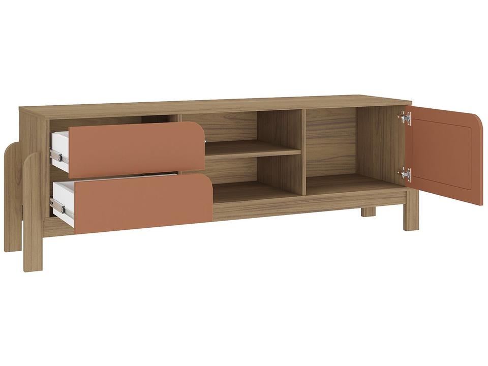 Rack para TV até 65" 2 Gavetas 1 Porta Artely Nature - 4