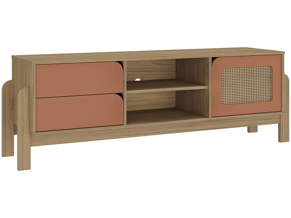 Rack para TV até 65" 2 Gavetas 1 Porta Artely Nature - 5