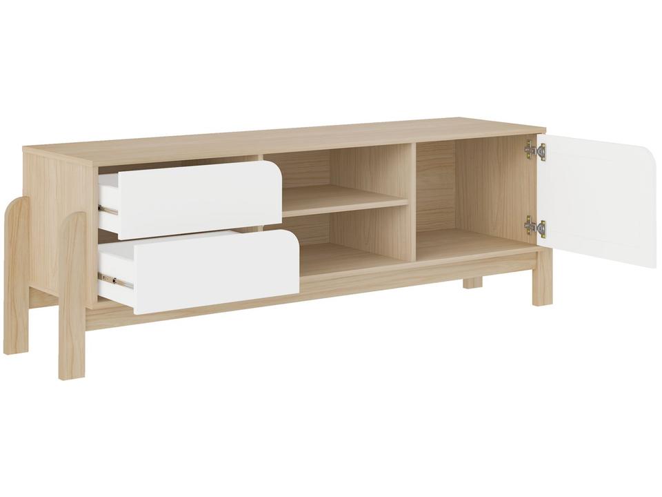 Rack para TV até 65" 2 Gavetas 1 Porta Artely Nature - 4