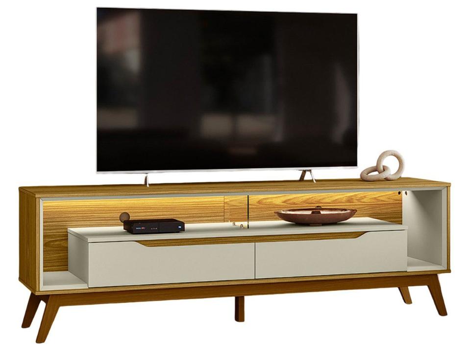 Rack para TV Até 65" 2 Gavetas Olivar Móveis Duo - 5
