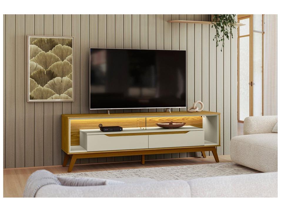 Rack para TV Até 65" 2 Gavetas Olivar Móveis Duo