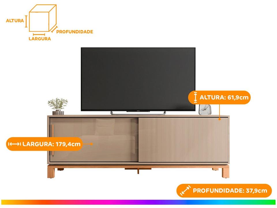 Rack para TV até 65” 2 Portas Caemmun Mondria - 4