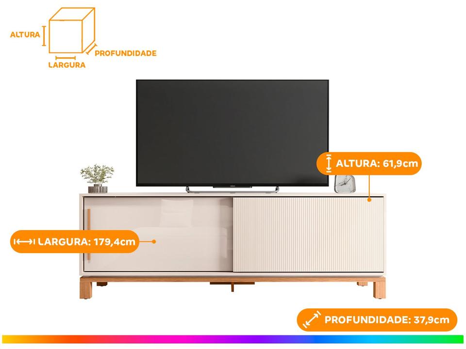 Rack para TV até 65” 2 Portas Caemmun Mondrian - 2