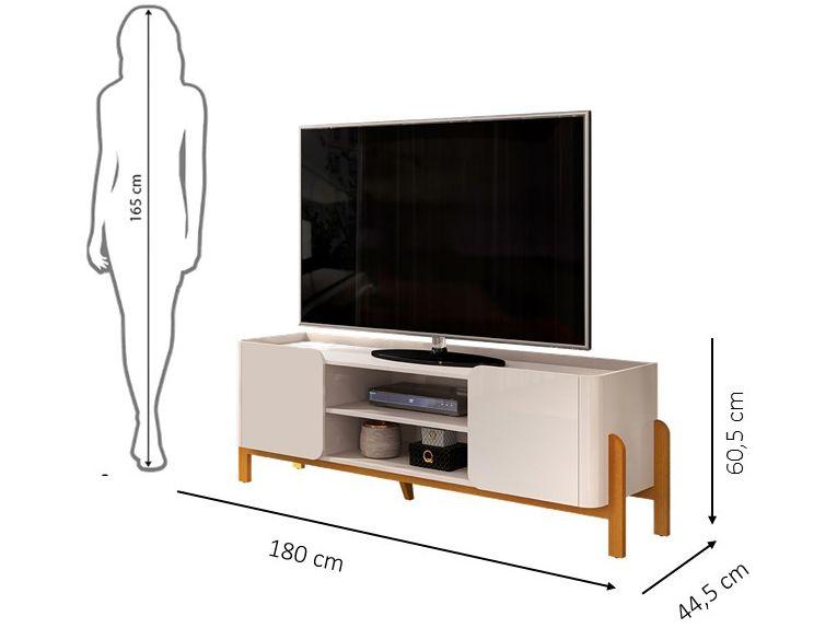 Rack para TV até 65" 2 Portas DJ Móveis Cher - 2
