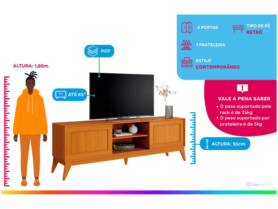 Rack para TV até 65" 2 Portas EDN Móveis King - 1