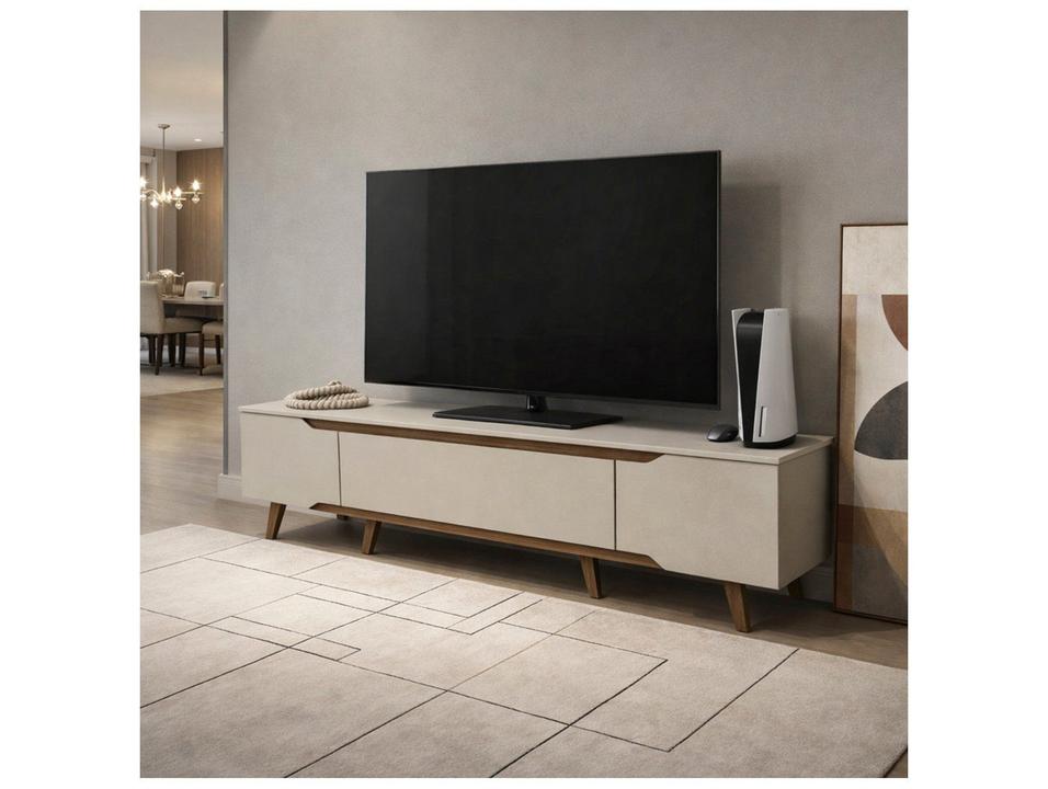 Rack para TV Até 65" 3 Portas Olivar Móveis Shop - 5