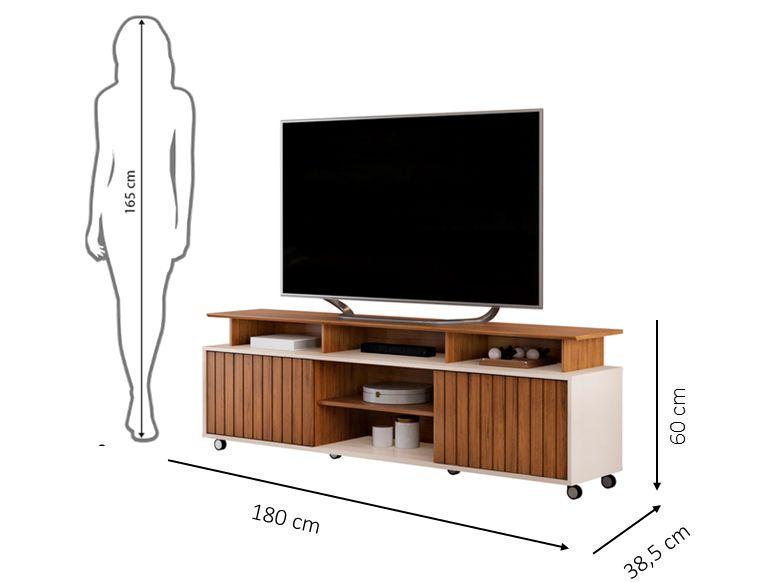 Rack para TV até 70" 2 Portas DJ Móveis Olimpic - 2