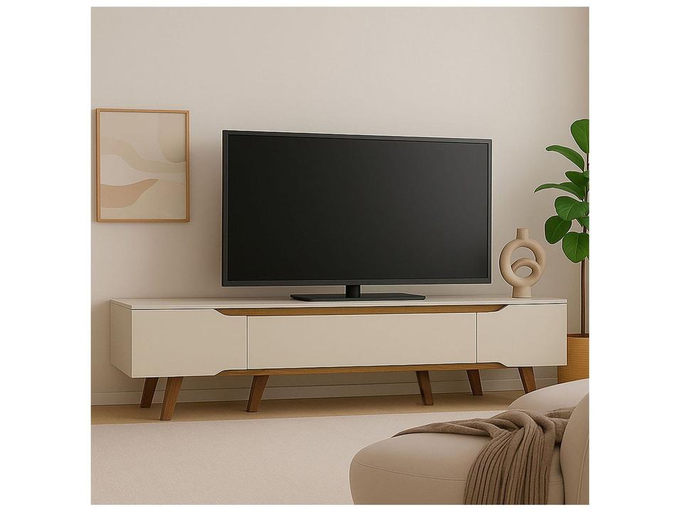 Rack para TV Até 70" 3 Portas Olivar Móveis Shop - 5