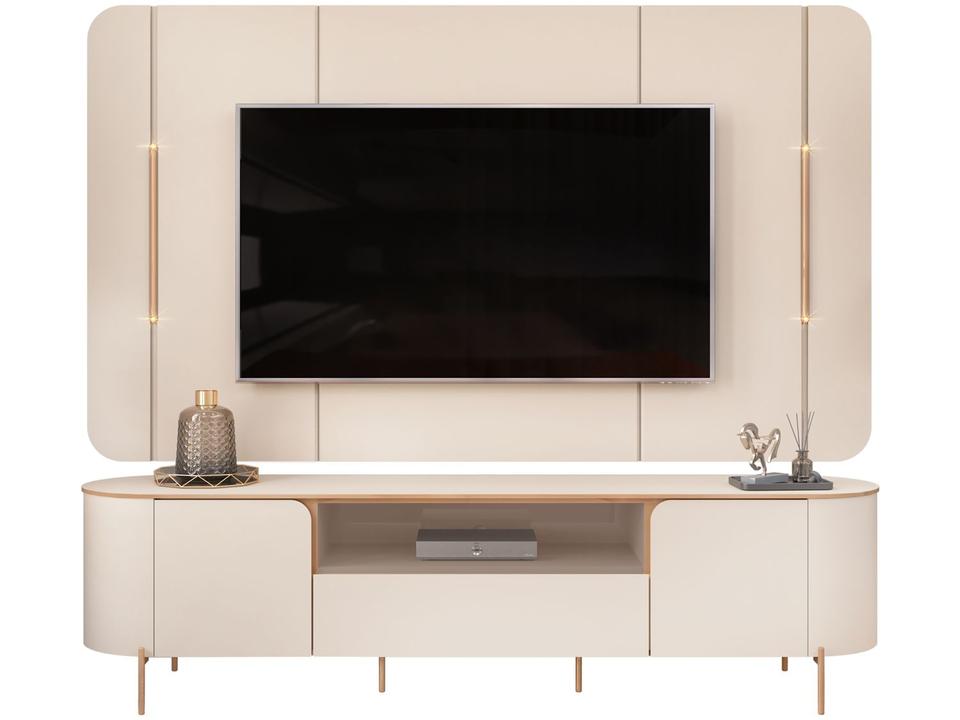 Rack para TV até 75" 1 Gaveta 2 Portas DJ Móveis Areta - 6