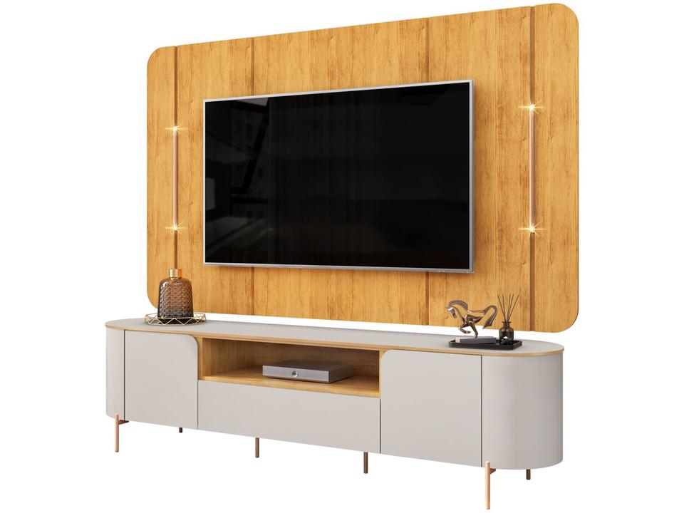 Rack para TV até 75" 1 Gaveta 2 Portas DJ Móveis Areta - 5