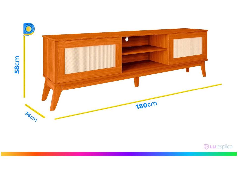 Rack para TV até 75" 2 Portas EDN Móveis Andros - 3