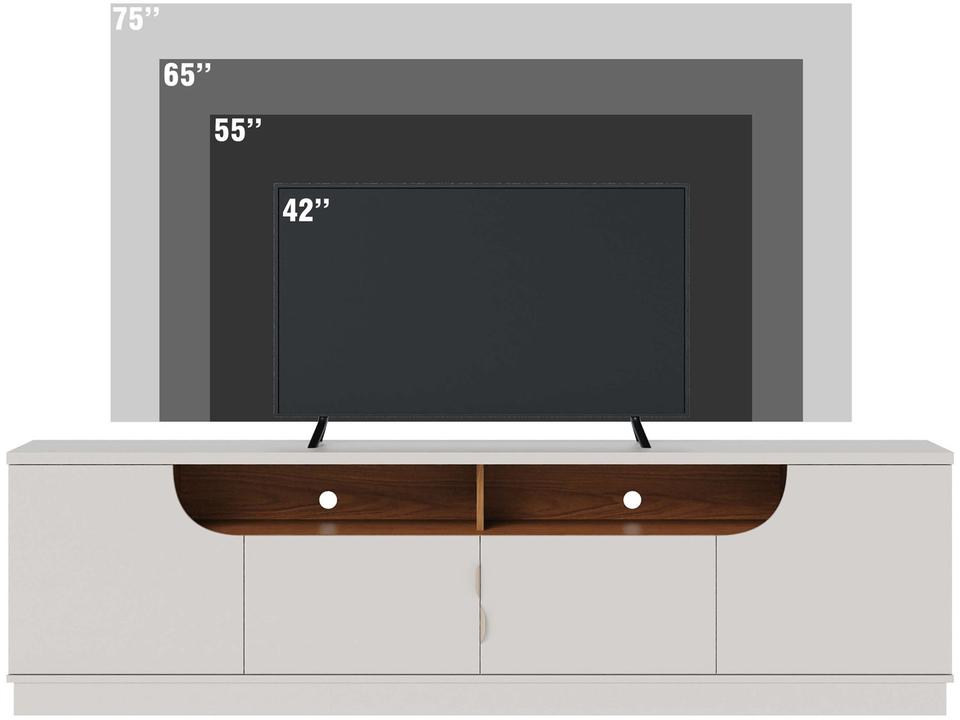 Rack para TV  Até 75" 4 Portas Colibri Santorini - 3