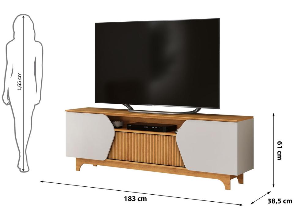 Rack para TV até 75" 4 Portas DJ Móveis Helo - 2