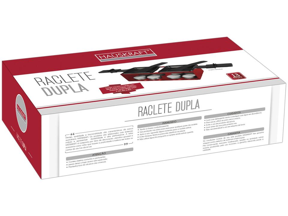 Racleteira Hauskraft 12 Peças Dupla Vermelha - 2