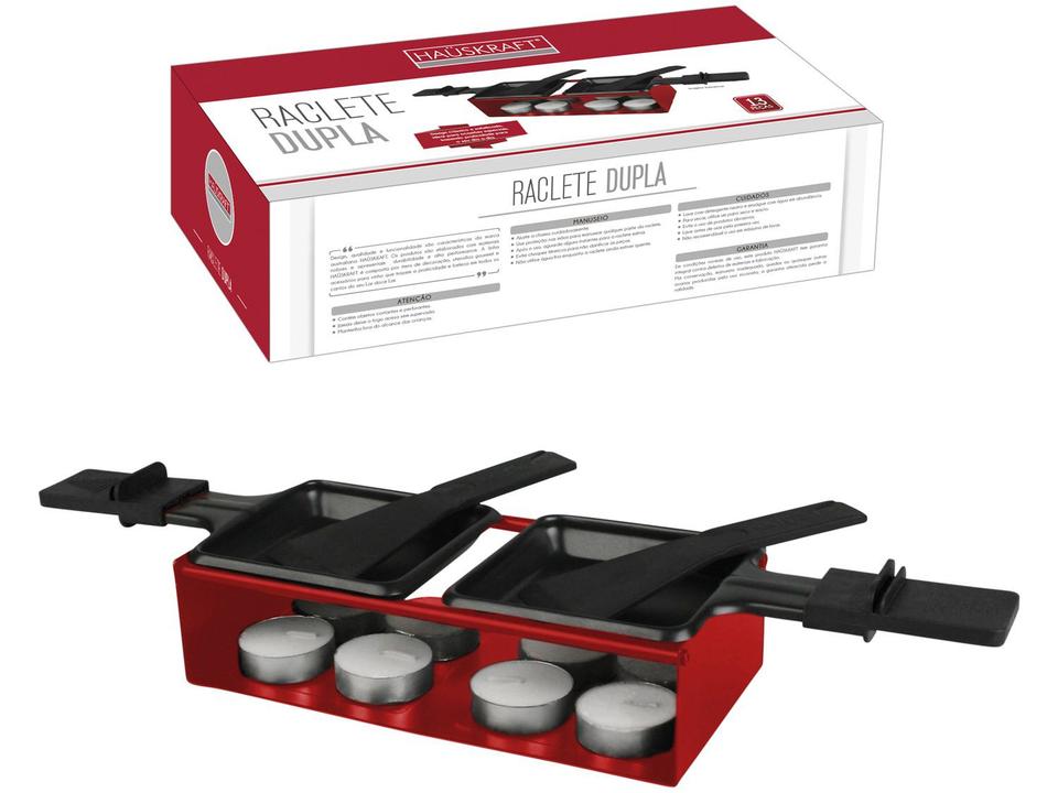 Racleteira Hauskraft 12 Peças Dupla Vermelha - 1
