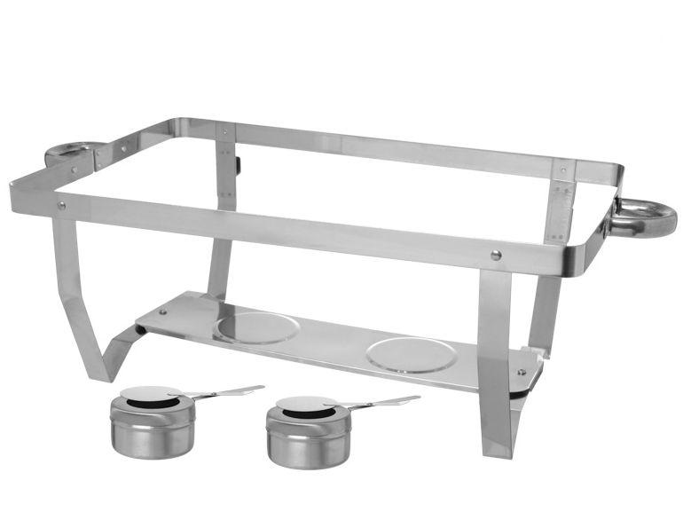 Rechaud Inox 2 Cubas Internas 9L Hauskraft Double 7 Peças - 3