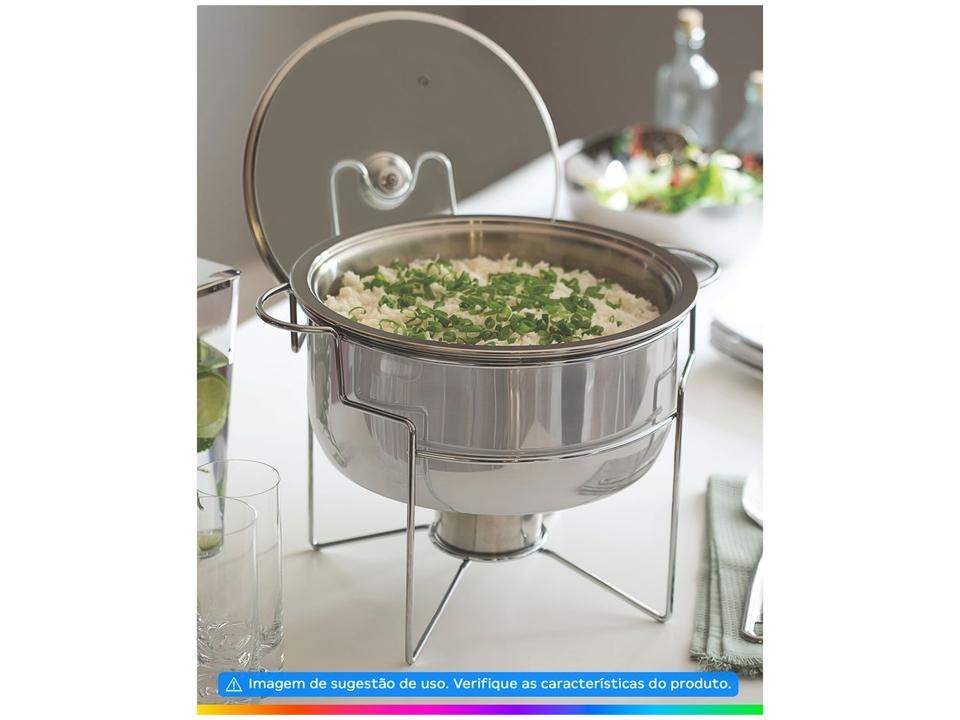 Rechaud Inox 4,3L Tramontina 61041200 4 Peças - 1