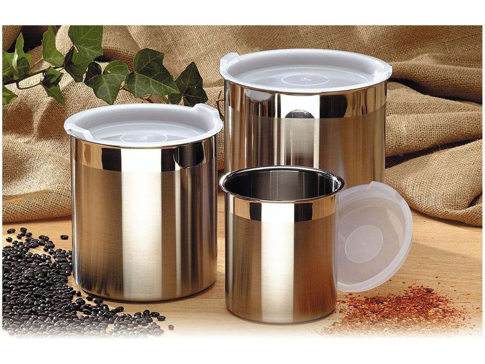 Recipiente Redondo em Inox 1,5 Litros Tramontina 61227/121 - 2