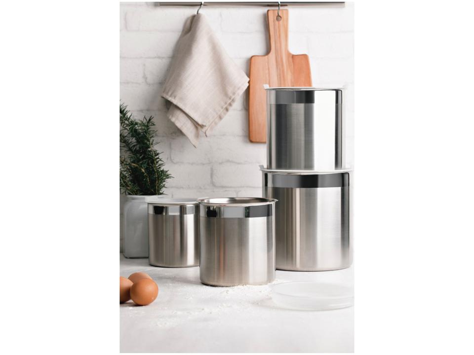 Recipiente Redondo em Inox 3,4 Litros - 3