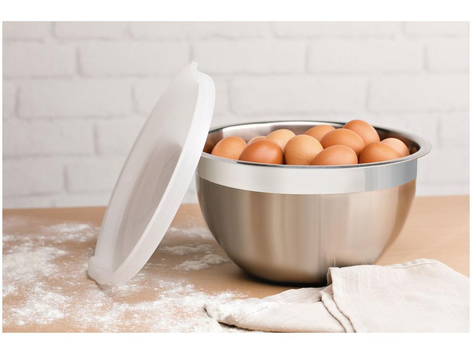 Recipiente Redondo em Inox 3L c/ Tampa Tramontina 61228/200 - 4