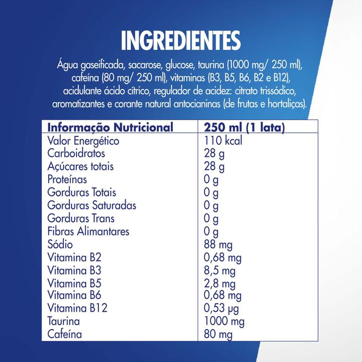 Red Bull Energético Morango e Pêssego 250ml 4 latas - 1