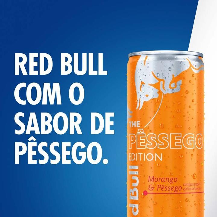 Red Bull Energético Morango e Pêssego 250ml 4 latas - 2