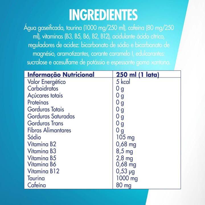 Red Bull Energético Sugar Free Sem Açúcar 250ml 4 latas - 1