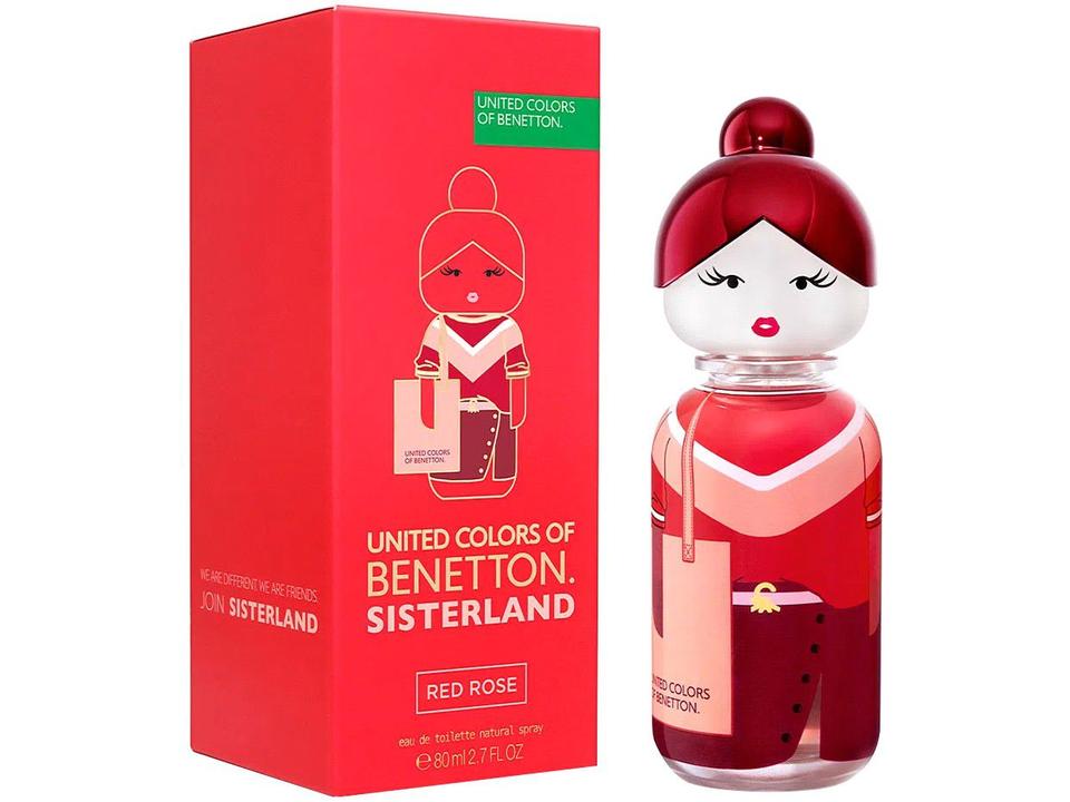 Red Rose Sisterland United Colors of Benetton Perfume Feminino 80ml - 1