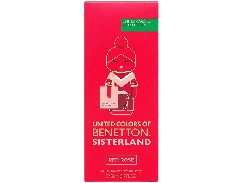 Red Rose Sisterland United Colors of Benetton Perfume Feminino 80ml - 2