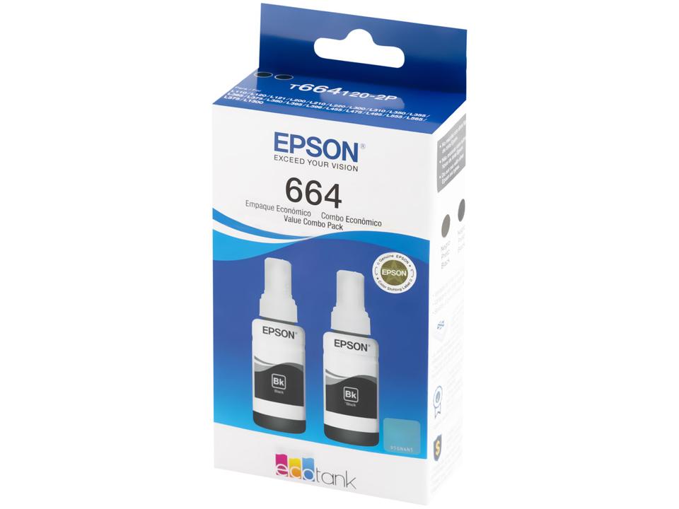Refil de Tinta Epson EcoTank T664120-2P - 3