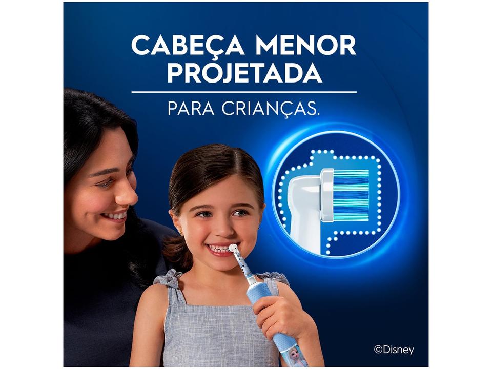 Refil para Escova de Dentes Elétrica Infantil Disney Frozen Oral-B Pro Kids 3+ 2 Unidades - 4