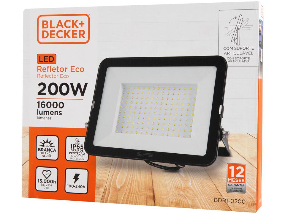 Refletor LED SMD 200W 6500K Branca - 6