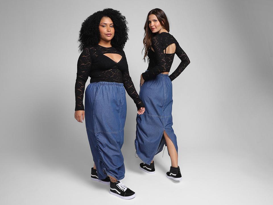 Regata Vista Magalu C/ Manga Removível Renda - 5