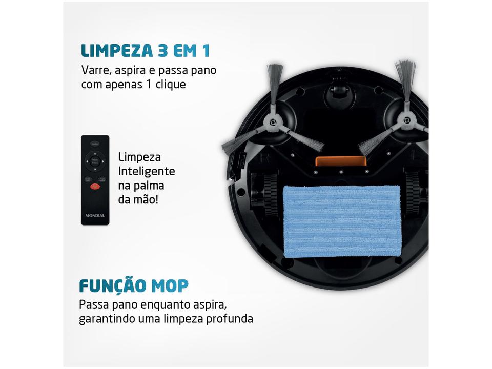 Robô Aspirador Inteligente Mondial RB-03 35W - 1