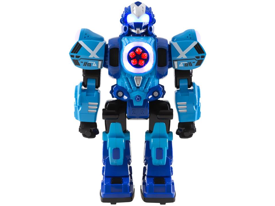 Robô de Brinquedo com Controle Remoto - Emite Som e Luz Robot Fighting Polibrinq - 1