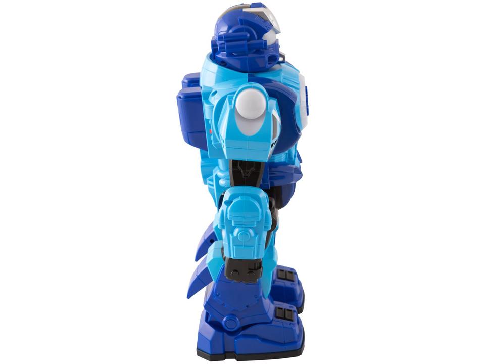 Robô de Brinquedo com Controle Remoto - Emite Som e Luz Robot Fighting Polibrinq - 4
