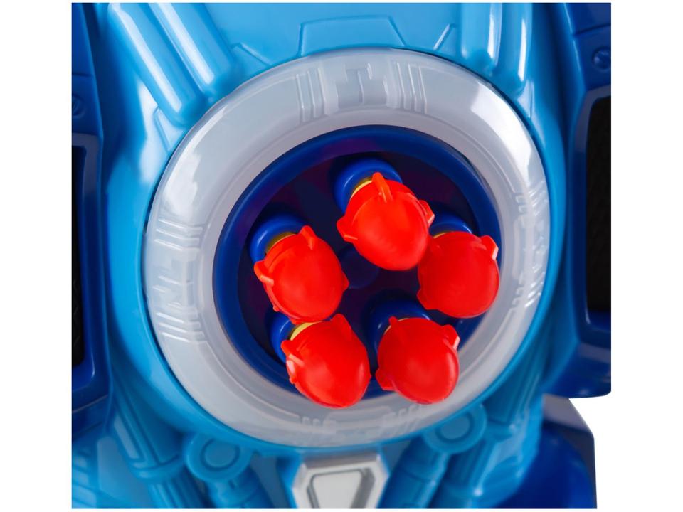 Robô de Brinquedo com Controle Remoto - Emite Som e Luz Robot Fighting Polibrinq - 12