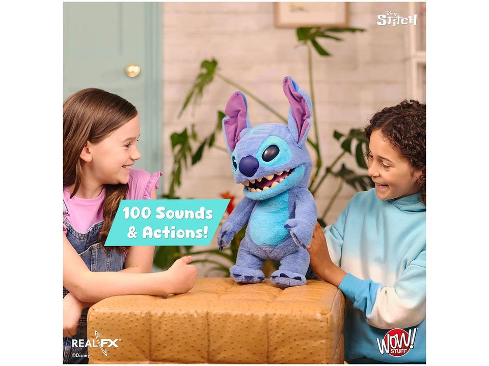 Robô Disney Stitch Wow Emite Sons Sunny Brinquedos - 7