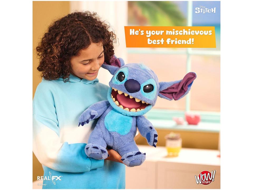 Robô Disney Stitch Wow Emite Sons Sunny Brinquedos - 11
