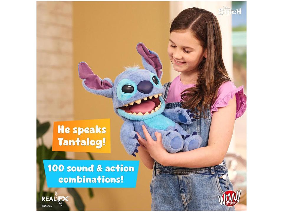 Robô Disney Stitch Wow Emite Sons Sunny Brinquedos - 10
