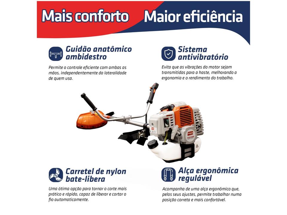 Roçadeira a Gasolina Lateral 43cc 2 Tempos - 2