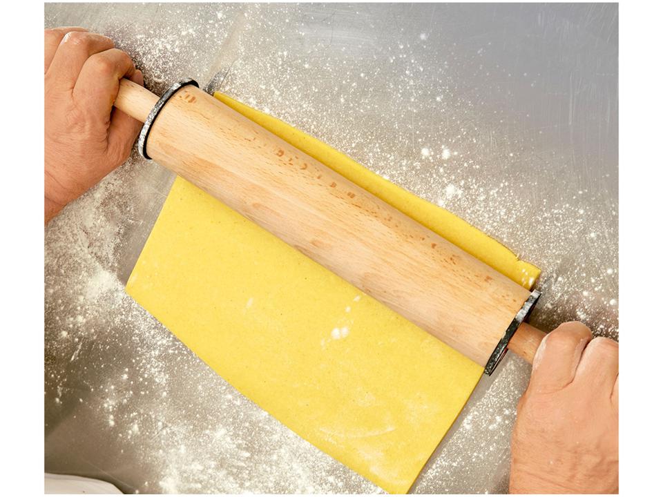 Rolo de Massa Profissional Ajustável de Madeira 55cm Ghidini Massari - 2