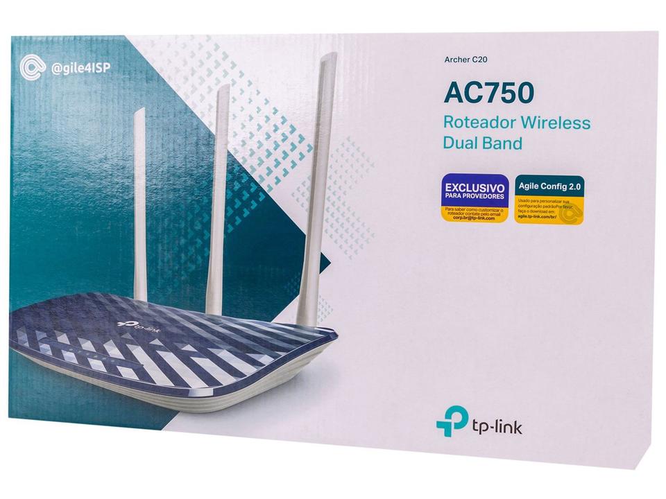 Roteador TP-Link Archer C20 W 433Mbps - 8