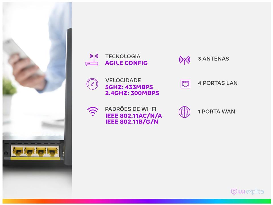 Roteador TP-Link Archer C20 W 433Mbps - 1