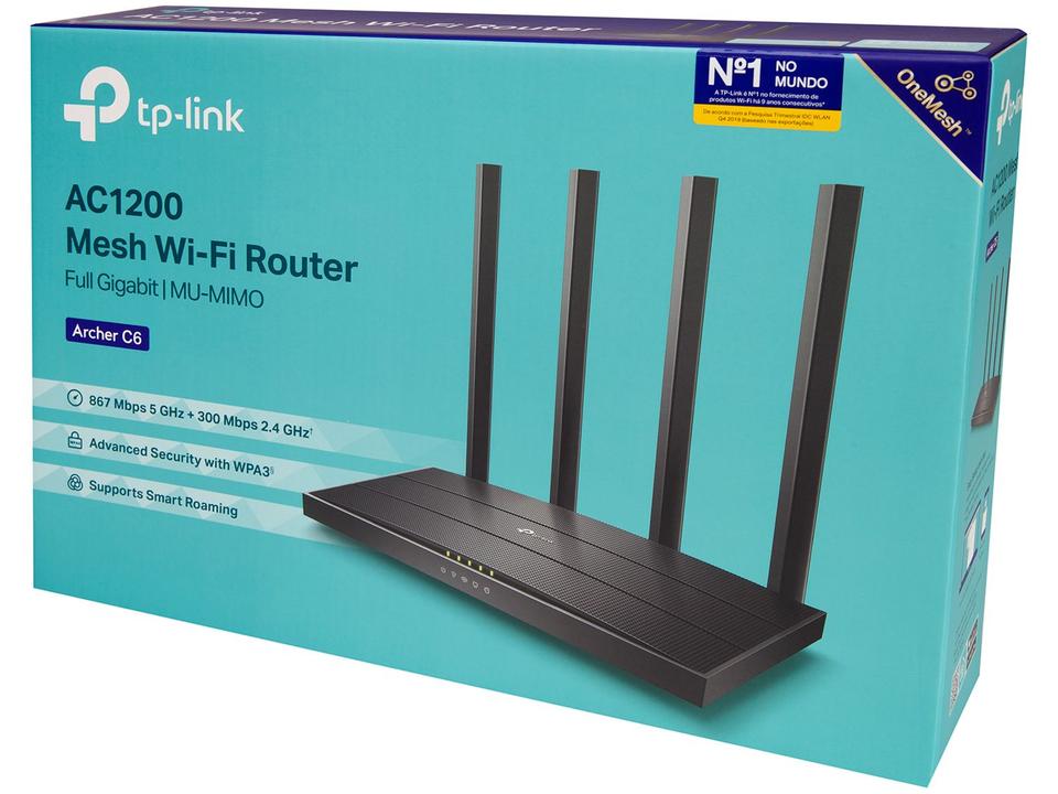 Roteador TP-Link Archer C6 300Mbps 4 Antenas - 7