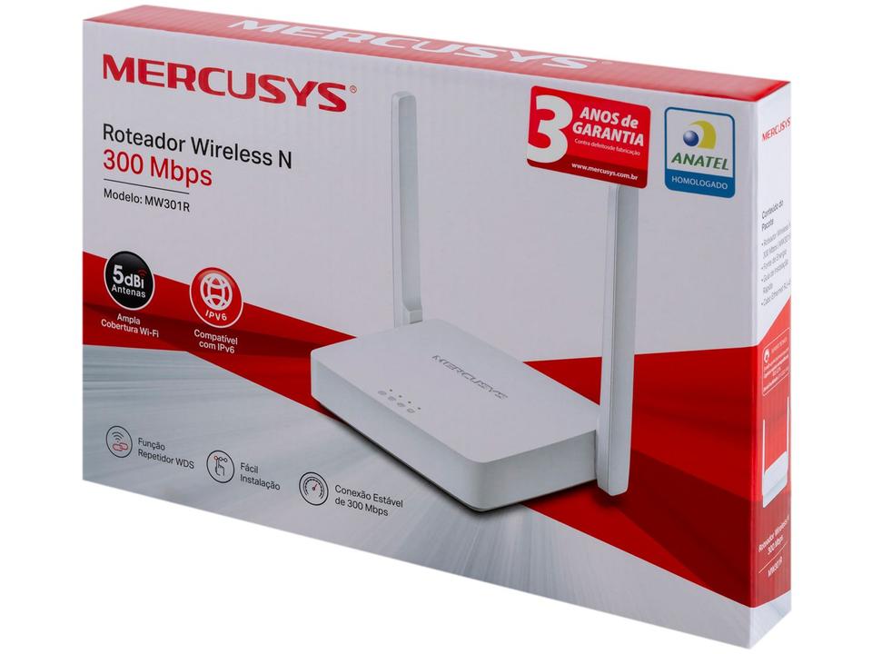 Roteador Wi-Fi Mercusys MW301R - 6